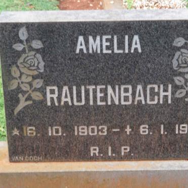 RAUTENBACH Amelia 1903-1986