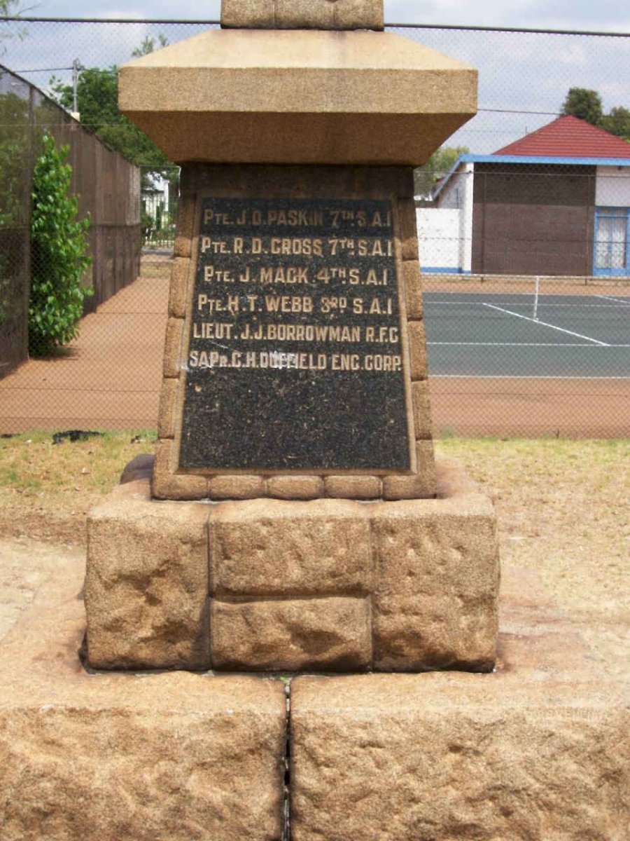 4. Plaque with list of names