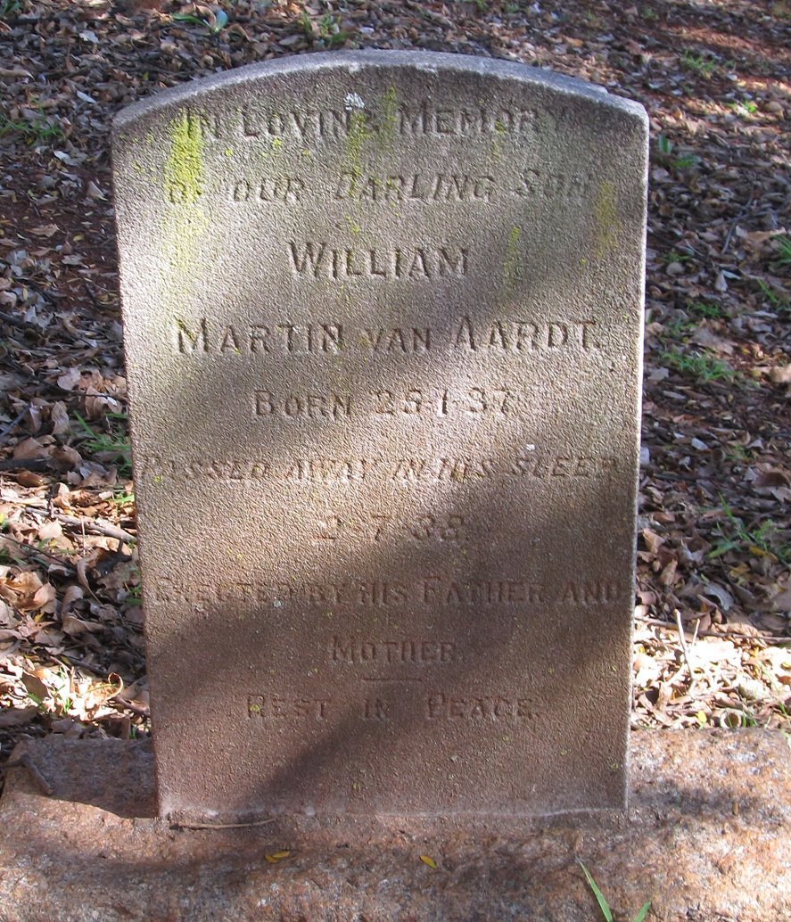AARDT William Martin, van 1937-1938