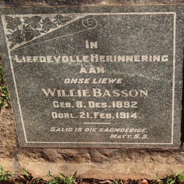 BASSON Willie 1892-1914