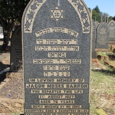 BARRON Jacob Moses -1927