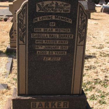 BARKER Isabella Hall -1941