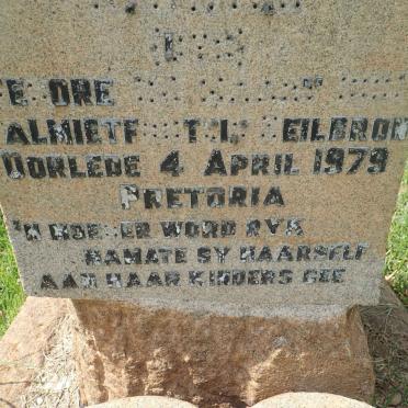 BAKKES Casperus Johannes 1862-1926 &amp; Maria Catharina UYS -1979