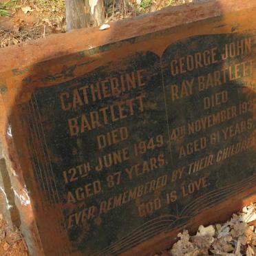 BARTLETT George John Ray -1922 &amp; Catherine -1949