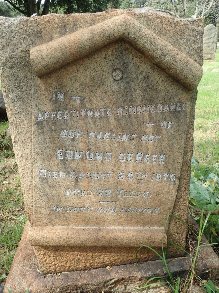 BEER Edmund, de -1920