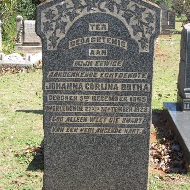 BOTHA Johanna Corlina 1865-1928