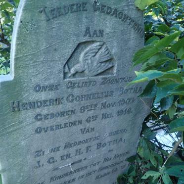 BOTHA Hendrik Cornelius 1907-1916