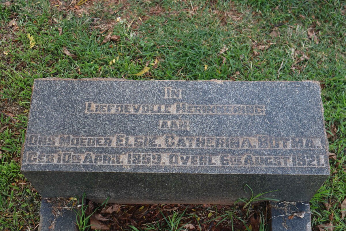 BOTMA Elsie Catherina 1859-1921