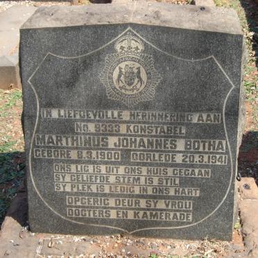 BOTHA Marthinus Johannes 1900-1941