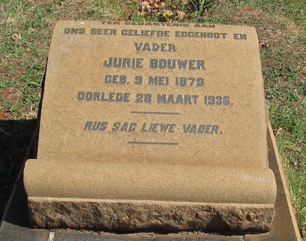 BOUWER Jurie 1879-1936