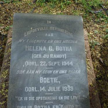 BOTHA Helena C.  nee DU RANDT -1944 :: BOTHA Boetie -1939