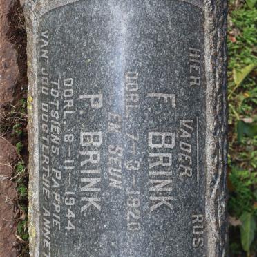 BRINK F. -1920 :: BRINK P. -1944