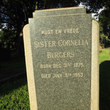 BURGERS Cornelia 1875-1953