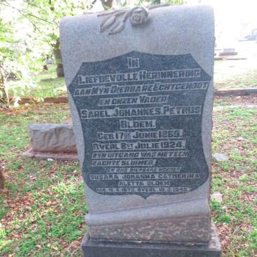 BLOEM Sarel Johannes Petrus 1869-1924 &amp; Susara Johanna Catherina Aletta 1872-1945