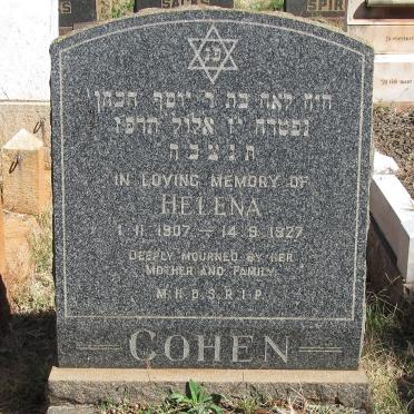 COHEN Helena 1907-1927