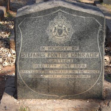 CONRADIE Stefanus Pontius -1928