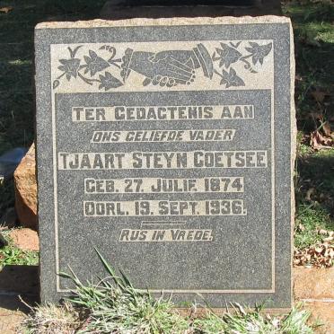 COETSEE Tjaart Steyn 1874-1936