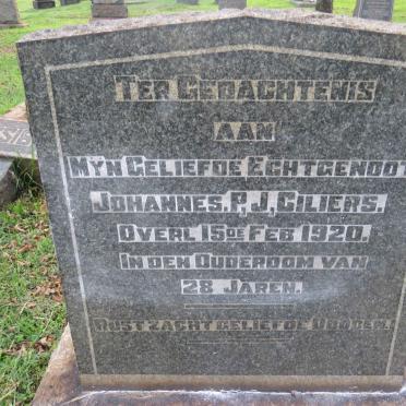 CILIERS Johannes P.J.  -1920