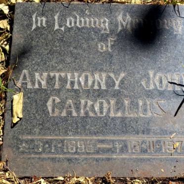 CAROLLUS Anthony John 1895-1972