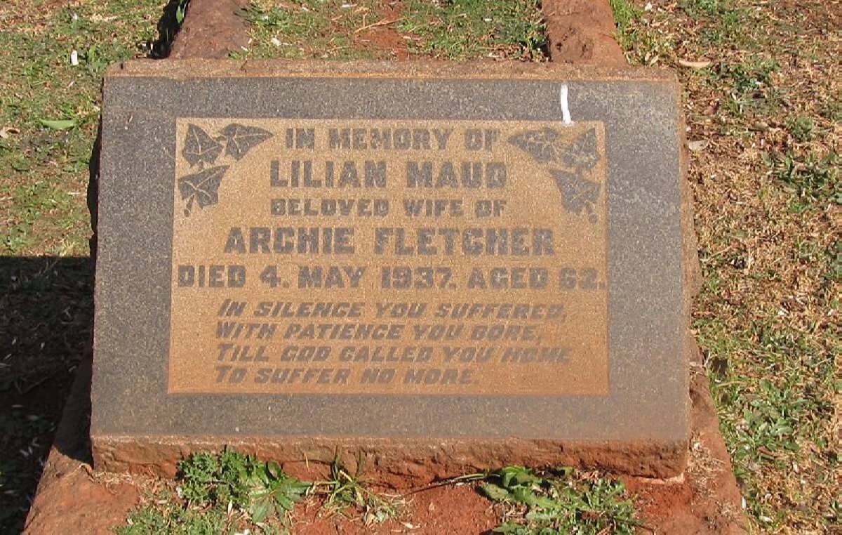 FLETCHER Lilian Maude -1937