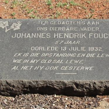 FOUCHEE Johannes Hendrik -1932