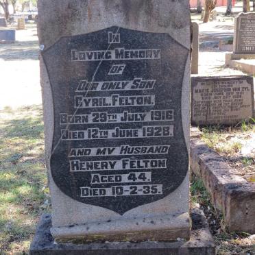 FELTON Henery -1935 :: FELTON Cyril 1916-1928