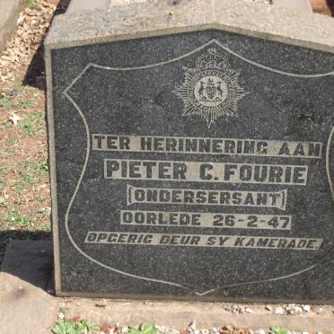 FOURIE Pieter C. -1947