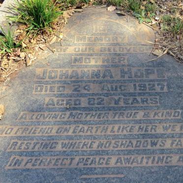 HOPE Johanna -1927