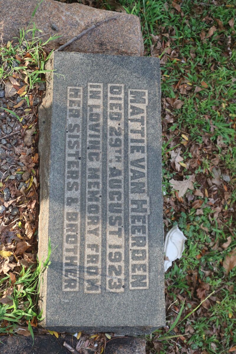 HEERDEN Mattie, van -1923