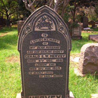 HERVEY Gerald E.W. 1881-1934