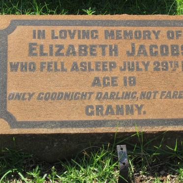 JACOBS Elizabeth -1933