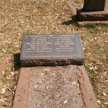 JONES William Moffat 1877-1929 :: WELLEN Sidney William 1910-1945