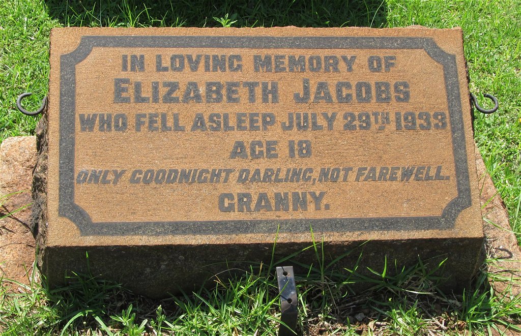 JACOBS Elizabeth -1933
