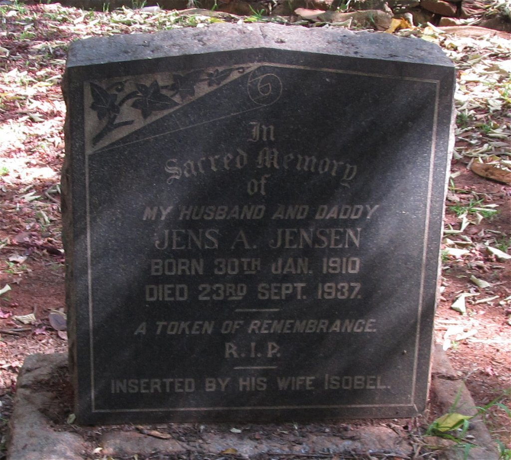 JENSEN Jens A. 1910-1937