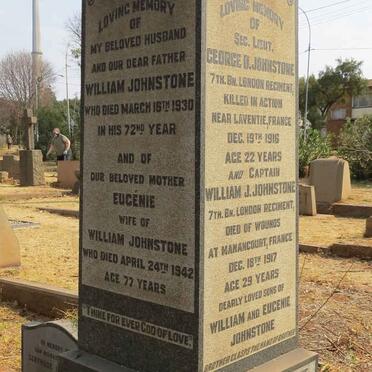 JOHNSTONE William -1930 &amp; Eugénie -1942 :: JOHNSTONE George D. -1916 :: JOHNSTONE William J. -1917