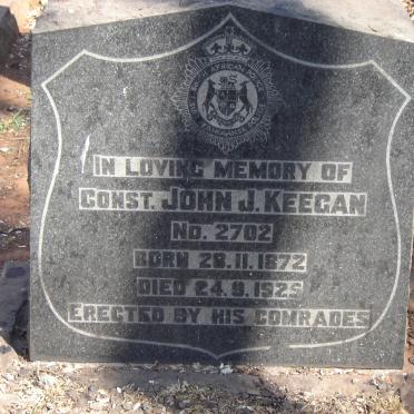 KEEGAN John J. 1872-1925