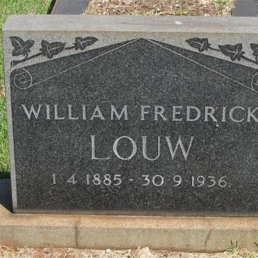 LOUW William Fredrick 1885-1936