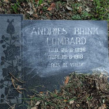 LOMBARD Andries Brink 1896-1918