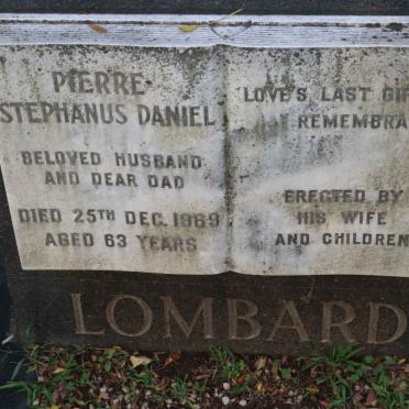 LOMBARD Pierre Stephanus Daniel -1969 