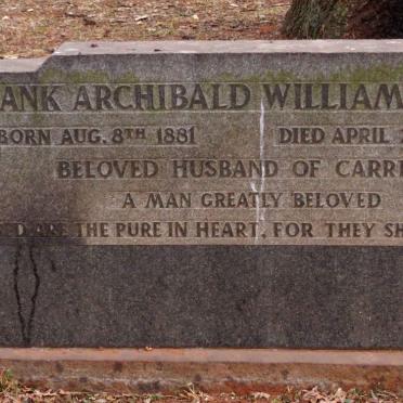 LUCAS Frank Archibald William 1881-1959