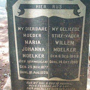 MOELKER Willem 1869-1940 &amp; Maria Johanna VERMEULEN 1877-1929