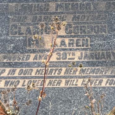 McLAREN Clarice Gordon