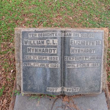 MYNHARDT William C.L. 1852-1922 &amp; Elizabeth M. FOURIE 1856-1925