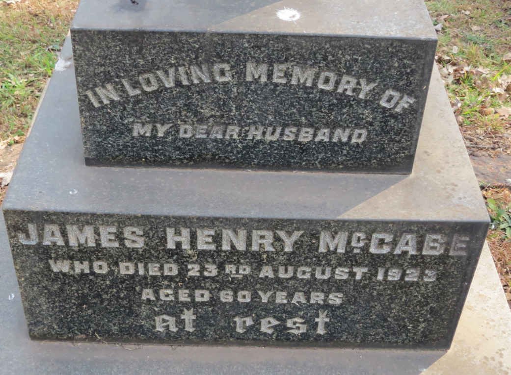 MCCABE James Henry -1923 &amp; Anastasia -1937 :: MCCABE Stasia 1894-1924