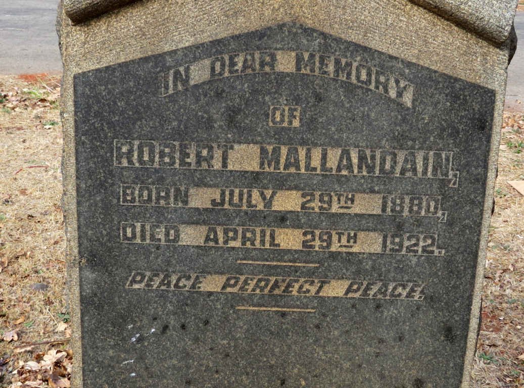 MALLANDAIN Robert 1880-1922