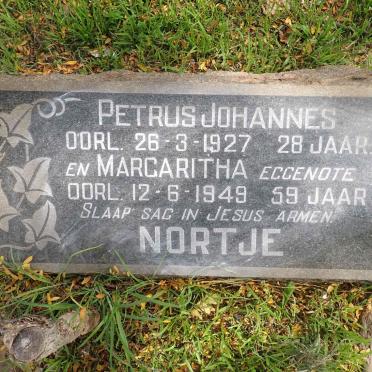 NORTJE Petrus Johannes -1927 &amp; Margaritha -1949