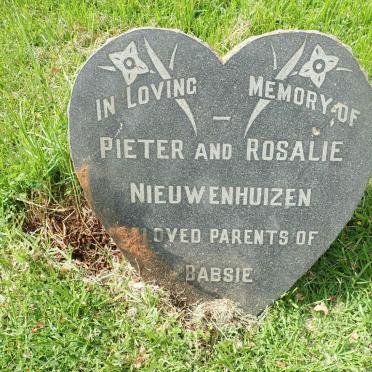 NIEUWENHUIZEN Pieter &amp; Rosalie