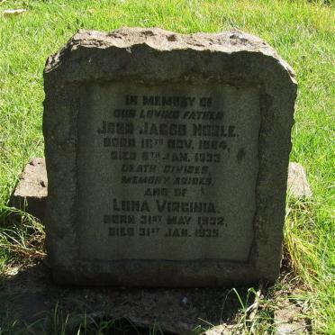 NOBLE John Jacob 1864-1933 :: NOBLE Luna Virginia 1932-1935