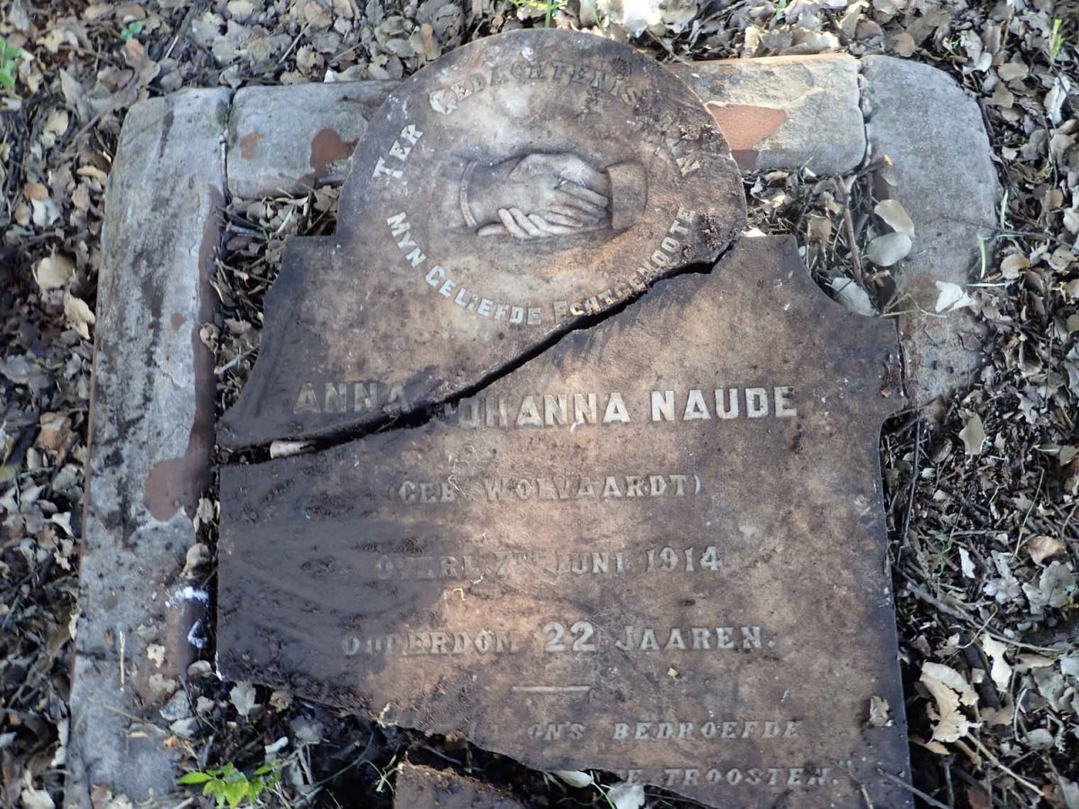 NAUDE Anna Johanna nee WOLVAARDT -1914 :: ? Moeder -1924