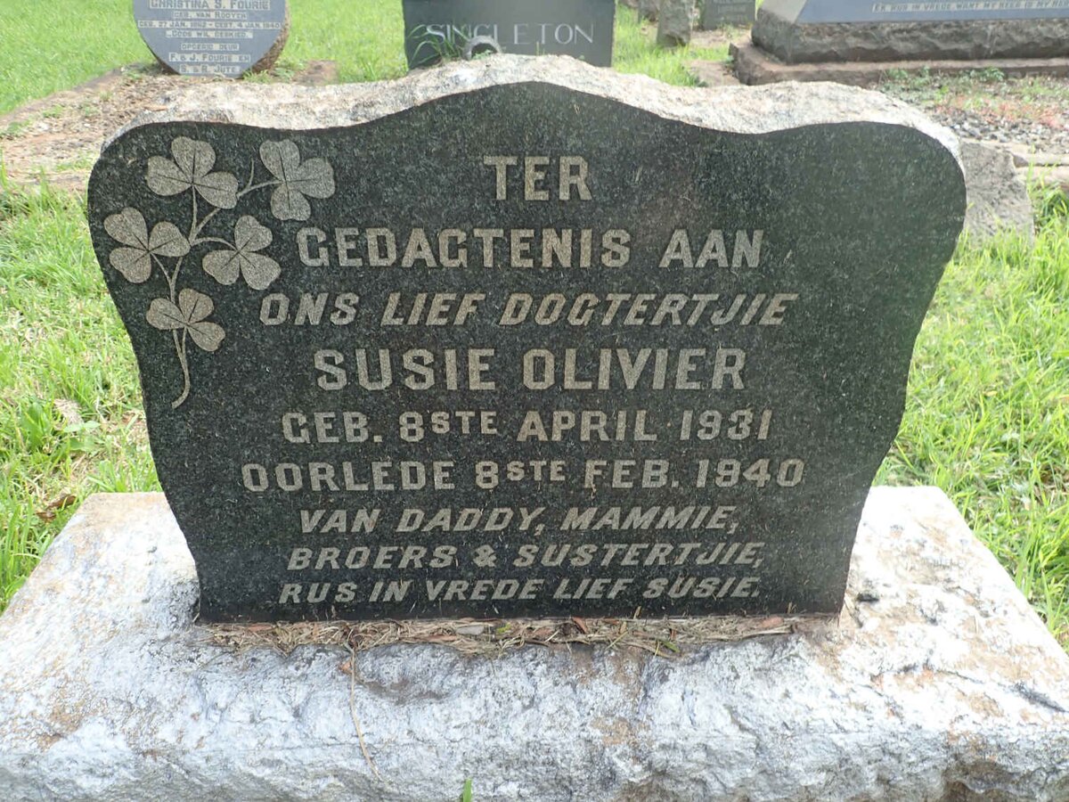 OLIVIER Susie 1931-1940